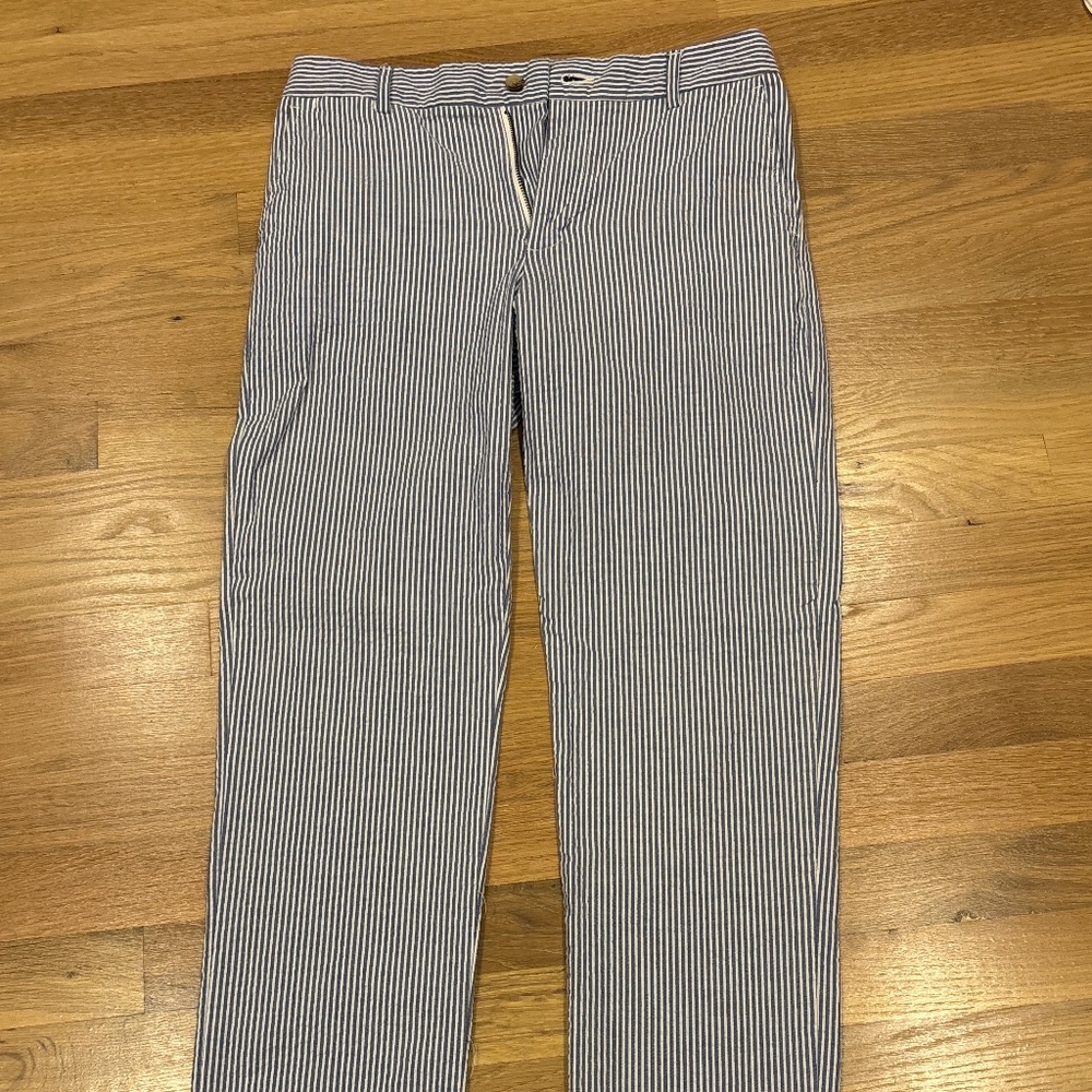 Boys Seersucker Polo Pants - Size 16